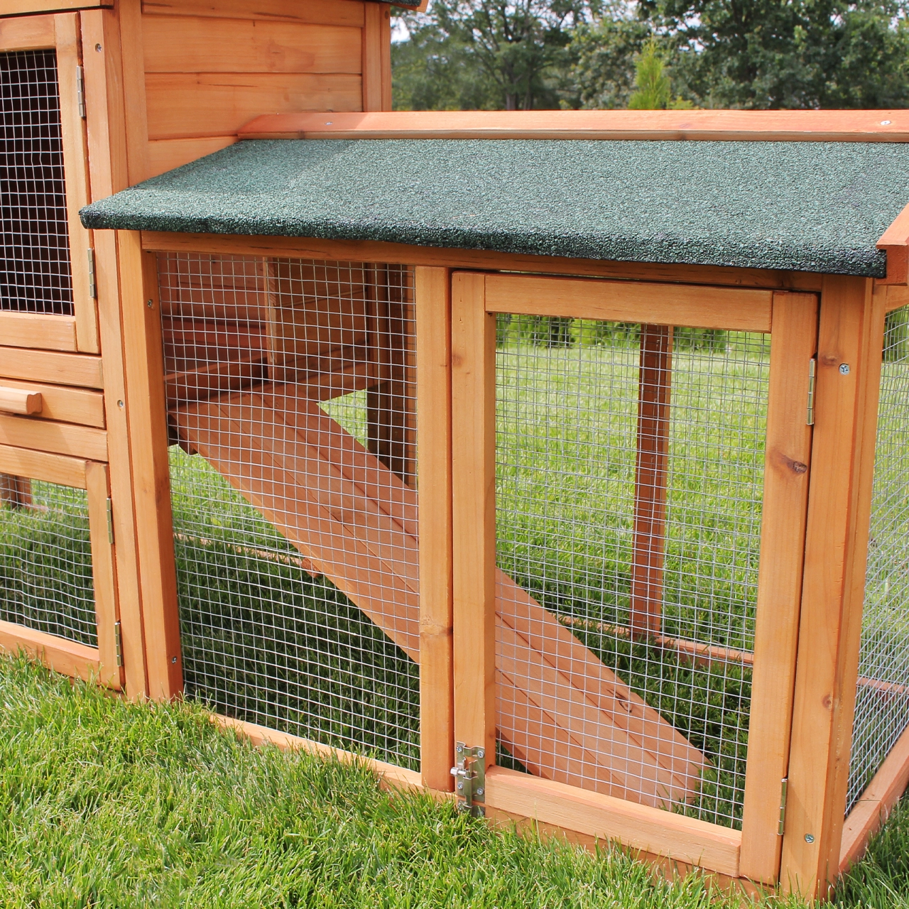 Miweba Hasenstall MH-03 Doppelstockhaus mit Garten hasenst&auml;lle