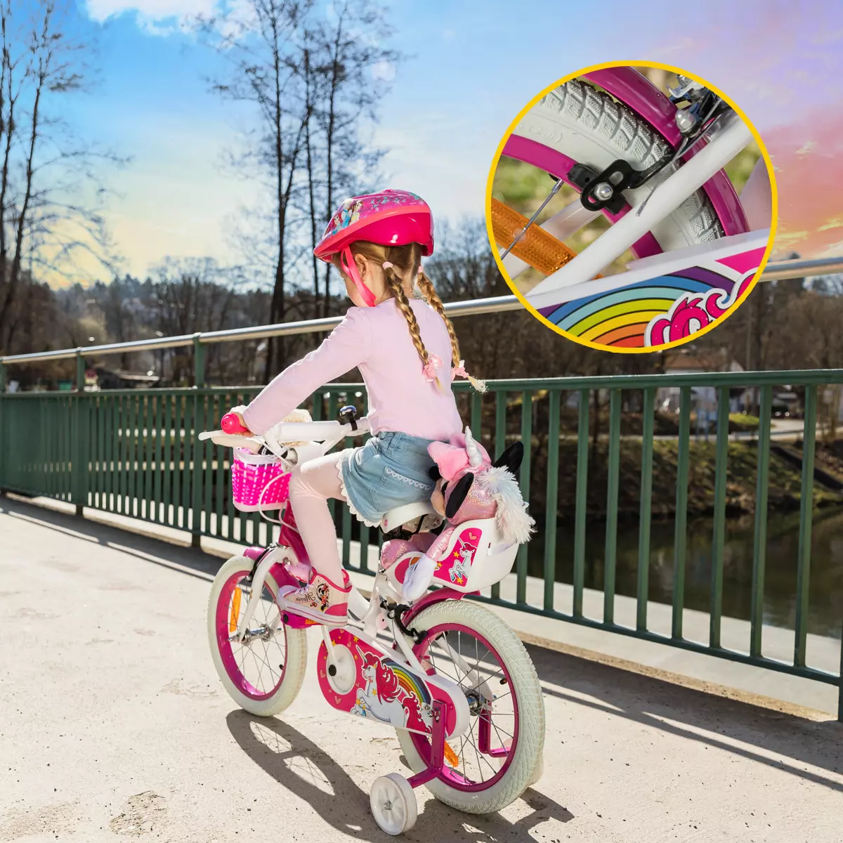 Actionbikes Kinderfahrrad Unicorn 12 Zoll - Kinder Fahrrad für