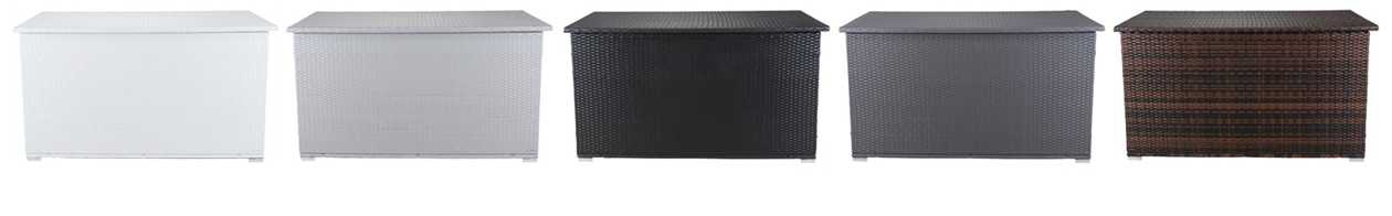 Polyrattan Auflagenbox Grande 950 Liter Polyrattan Auflagenbox Grande 950 Liter