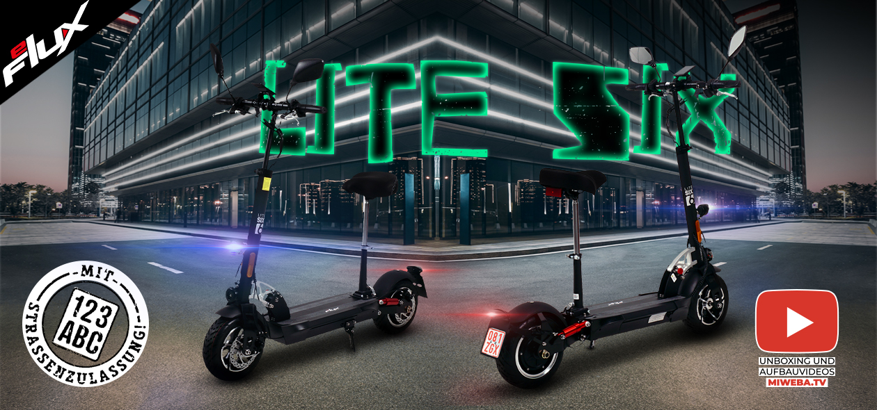 eFlux Lite Six E-Scooter 1000 Watt mit Straßenzulassung