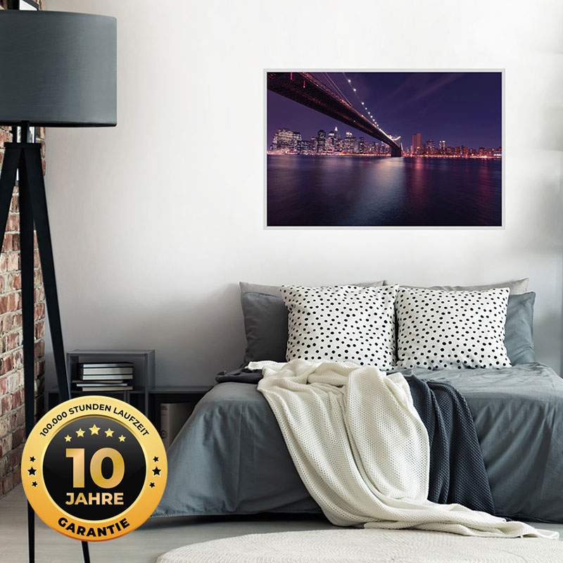 Heidenfeld Infrarotheizung HF-HP115 mit Bild, Deckenmontage, Design-Rahmen, TÜV GS, 10J Garantie Heidenfeld Infrarotheizung HF-HP115 mit Bild, Deckenmontage, Design-Rahmen, TÜV GS, 10J Garantie