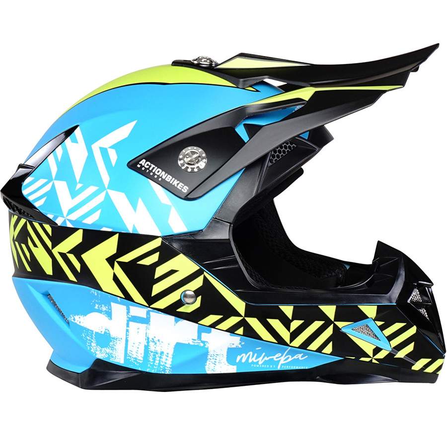 Actionbikes Motors Kinder Cross Helm Hornet ECE 22/05 Norm -  Straßenzulassung - Motocross - Crosshelm - Downhill - Fullface (Dunkelblau,  Kids S 47-48 cm) : : Auto & Motorrad