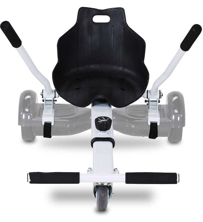 Robway Balance Scooter Kart Hoverkart für W1-W3 & universal - max. 100kg,  Sitz für Hoverboard - Self Balance Scooter - Fußraster verstellbar