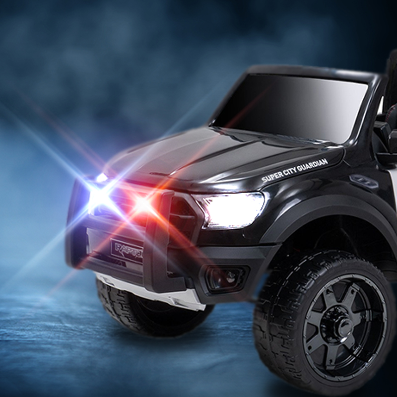 lizenziert Polizei Design Elektro Auto "Ford Ranger Raptor" Kinderfahrzeug 
