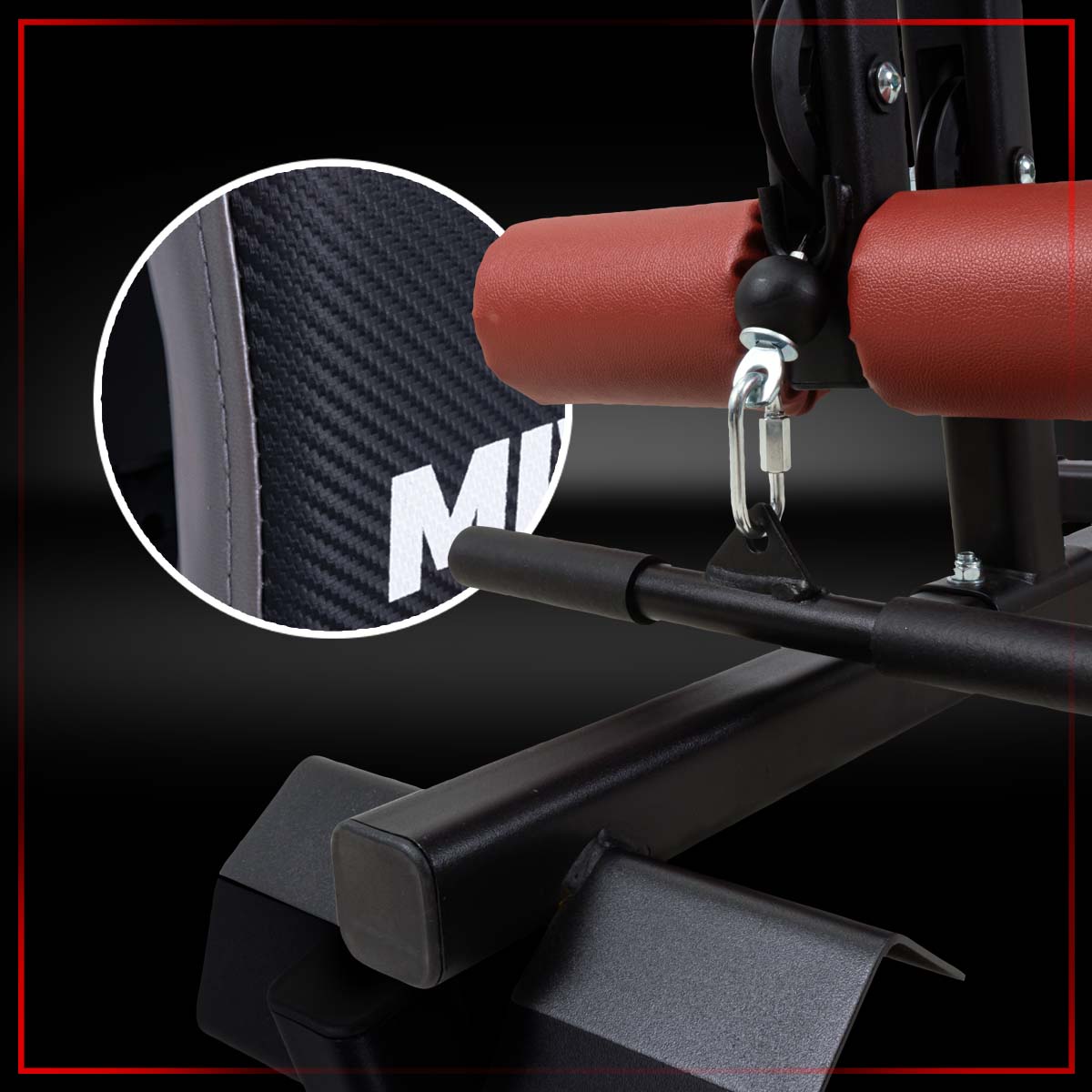 Polster mit Kunstlederbezug Miweba Sports 50in1-Kraftstation MK500 Pro